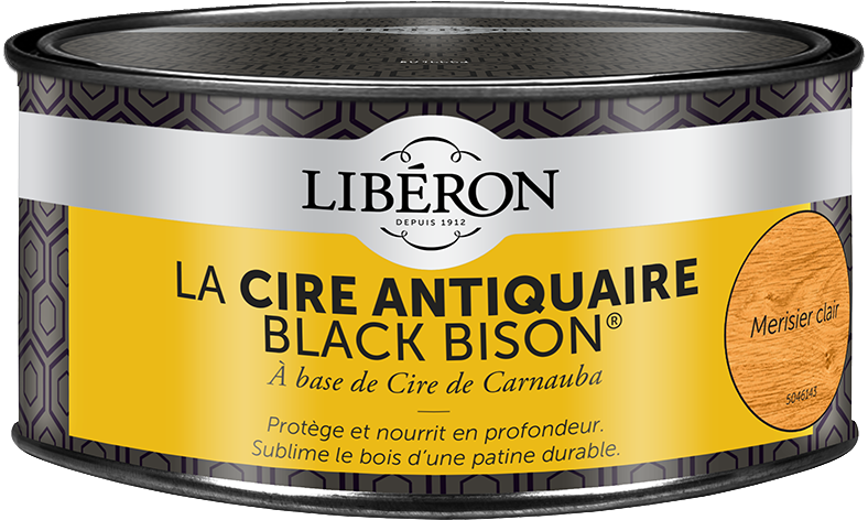 Cire antiquaire « black bison » pâte 0.5L - Merisier clair- LIBERON